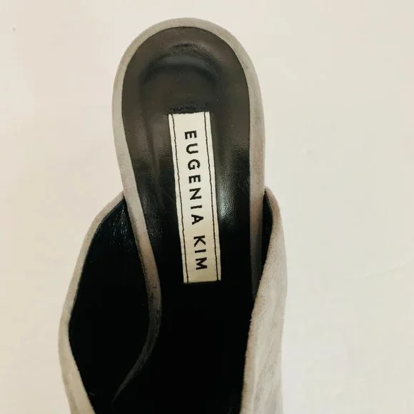 EUGENIA KIM POM POM SUEDE UPPER MULES MADE IN ITALY - Picture 7 of 10